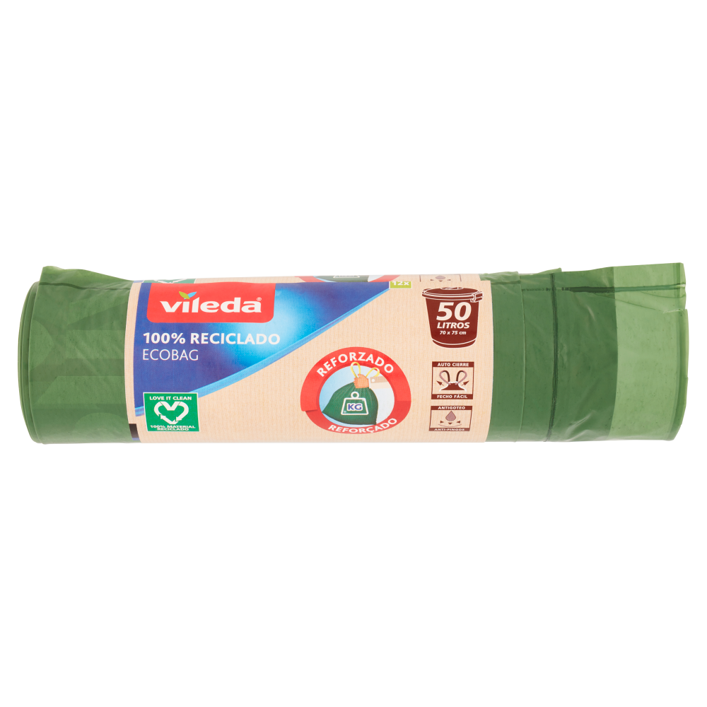 Vileda sacco immondizia Ecobag 100& Riciclati 50 Litri, , large