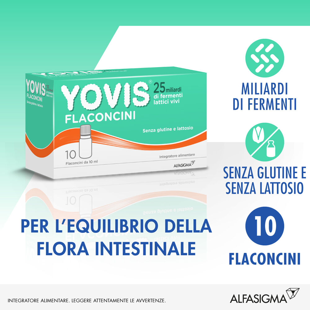 Yovis 25 Miliardi Fermenti Lattici Vivi 10 Flaconcini 10 ml, , large