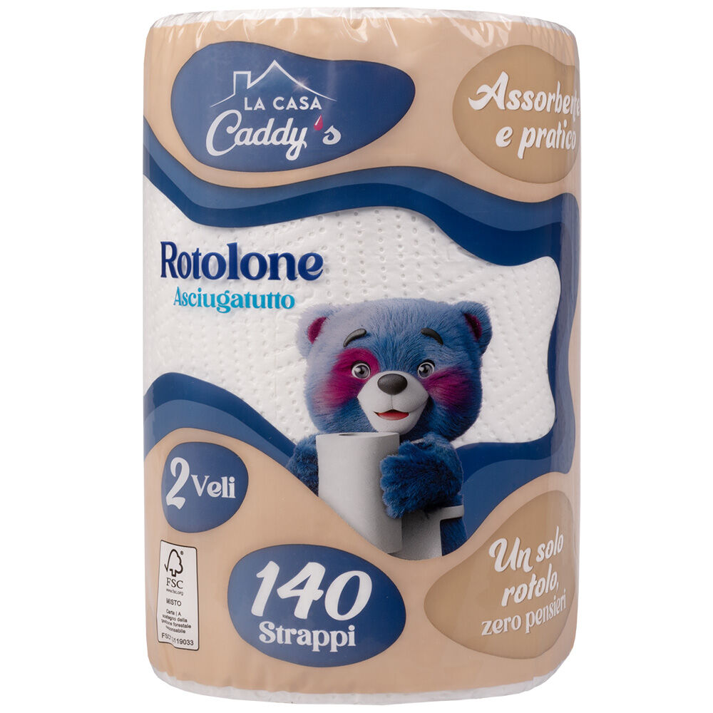 Caddy's Carta Cucina 2 Veli 140 Strappi, , large