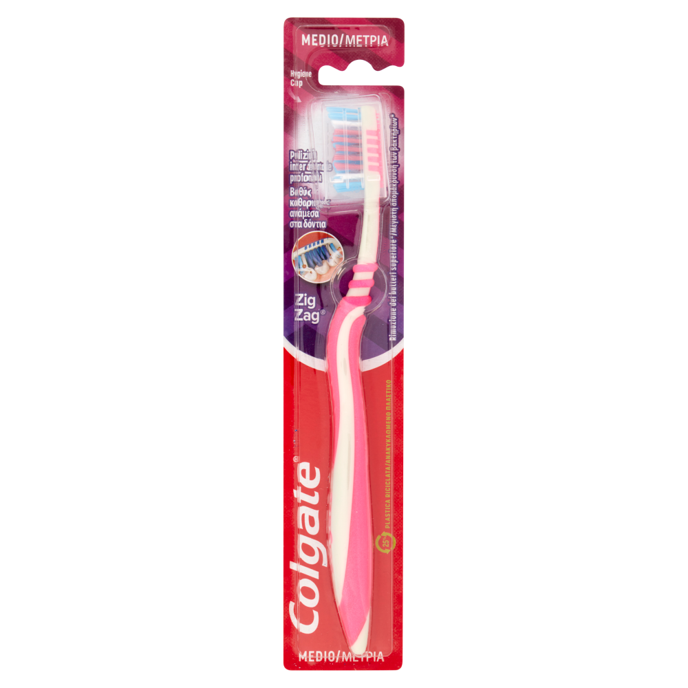 Colgate Spazzolino Zig Zag Pulizia Profonda Medio, , large