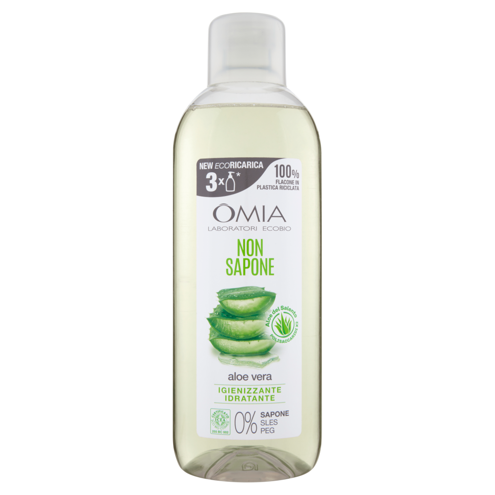 Omia Laboratori Ecobio Non Sapone Igienizzante Idratante Aloe Vera 750 ml, , large