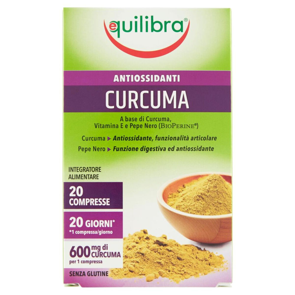 Equilibra Antiossidanti Curcuma 20 Compresse, , large
