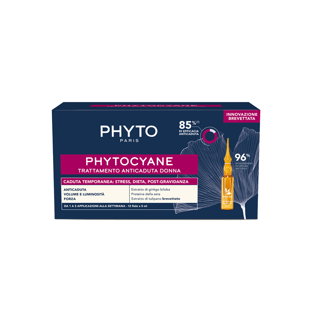 Lierac Phytocyane Fiale Anti-Caduta Temporanea dei Capelli Donna 12 Fiale - -