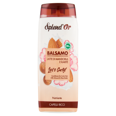 Splend'Or Balsamo Latte di Mandorla e Karit&eacute; Let's Curly! Nutriente 300 ml