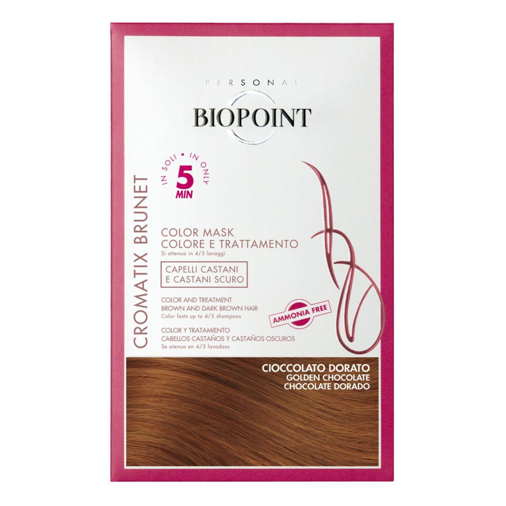 Deborah Group Spa Biopoint - Trattamento Colorante Cromatix Maschera Trattamento Colore In 5 Minuti 30 Ml Cioccolato Dorato - Immagine 5