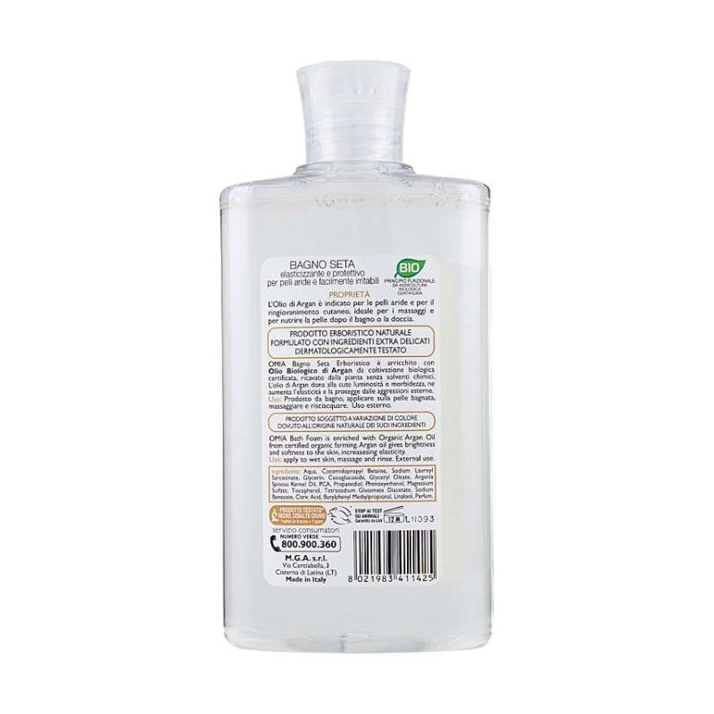 Omia Ecobiologico Olio Argan Bagno 400 ml, , large