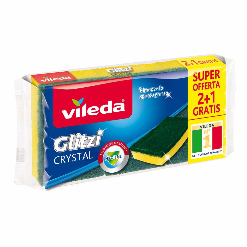 Vileda Glitzi Crystal 3 Spugne, , large