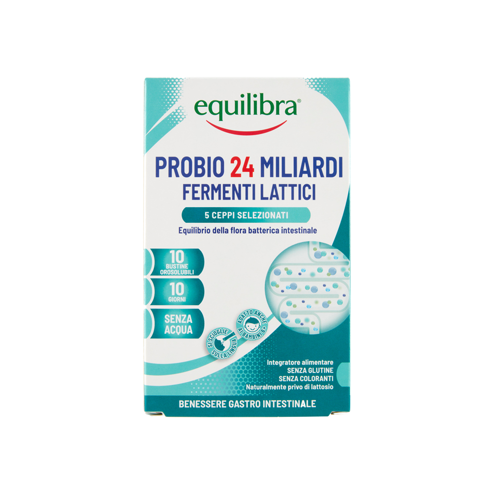 Equilibra Probio 24 Miliardi Fermenti Lattici 5 Ceppi Selezionati 10 Bustine Orosolubili - -