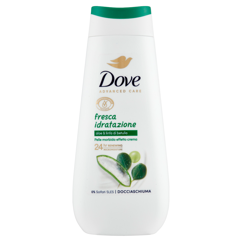 Dove Advanced Care Docciaschiuma Aloe & Linfa di Betulla 225 ml, , large