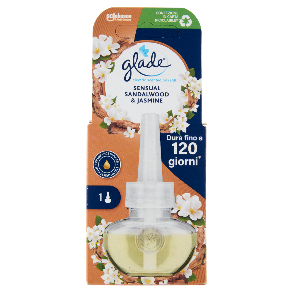 Glade Elettrico Ricarica Sandalo e Gelsomino 20ml - -