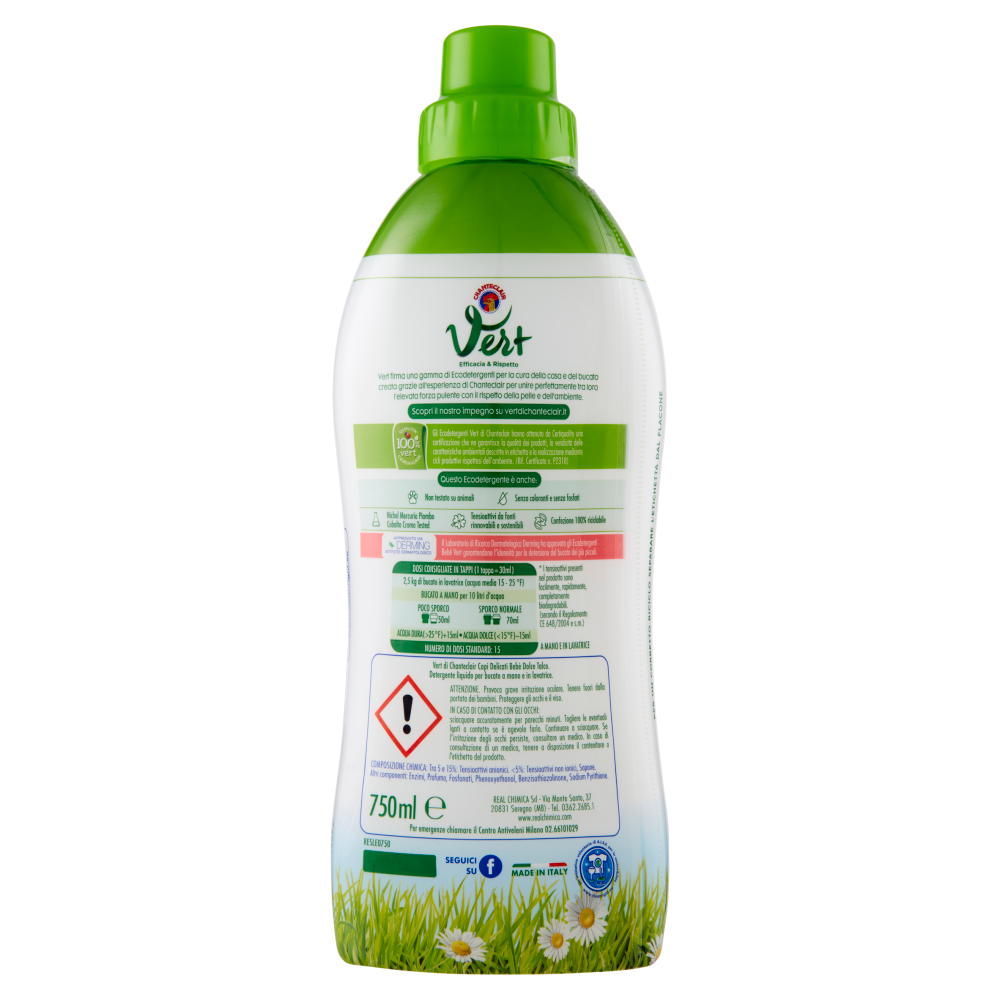 Chanteclair Vert Bebe' Capi Delicati Dolce Talco 750 ml, , large