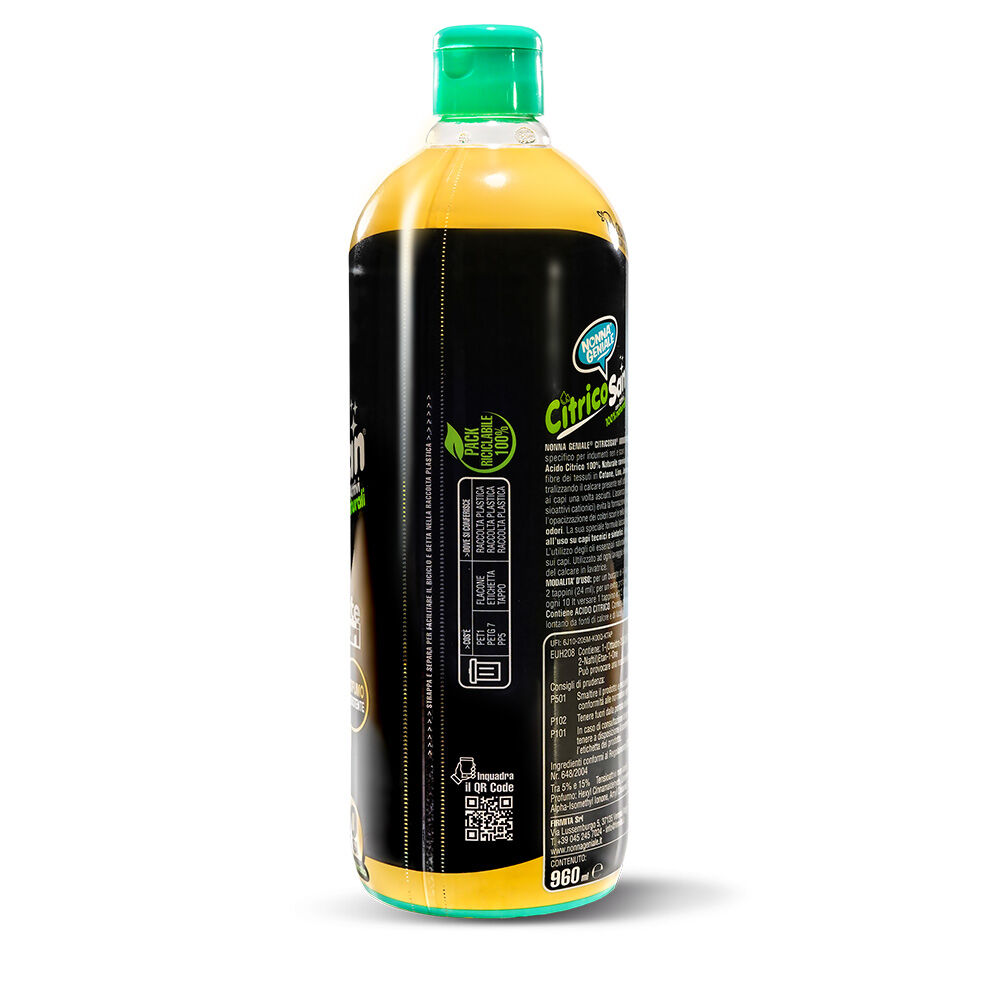 Nonna Geniale Acido Citrico Ammorbidente per Capi Neri 960 ml	, , large