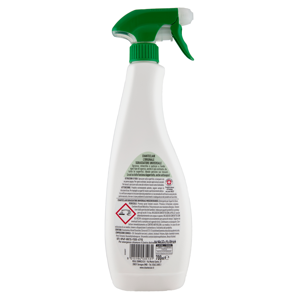Chanteclair Sgrassatore Universale con Profumo di Muschio Bianco 700 ml	, , large