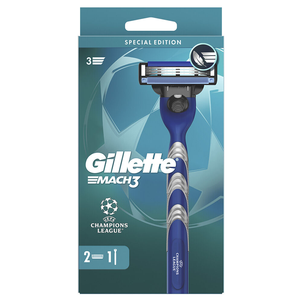 Gillette Mach3 Rasoio con 2 Ricariche, , large