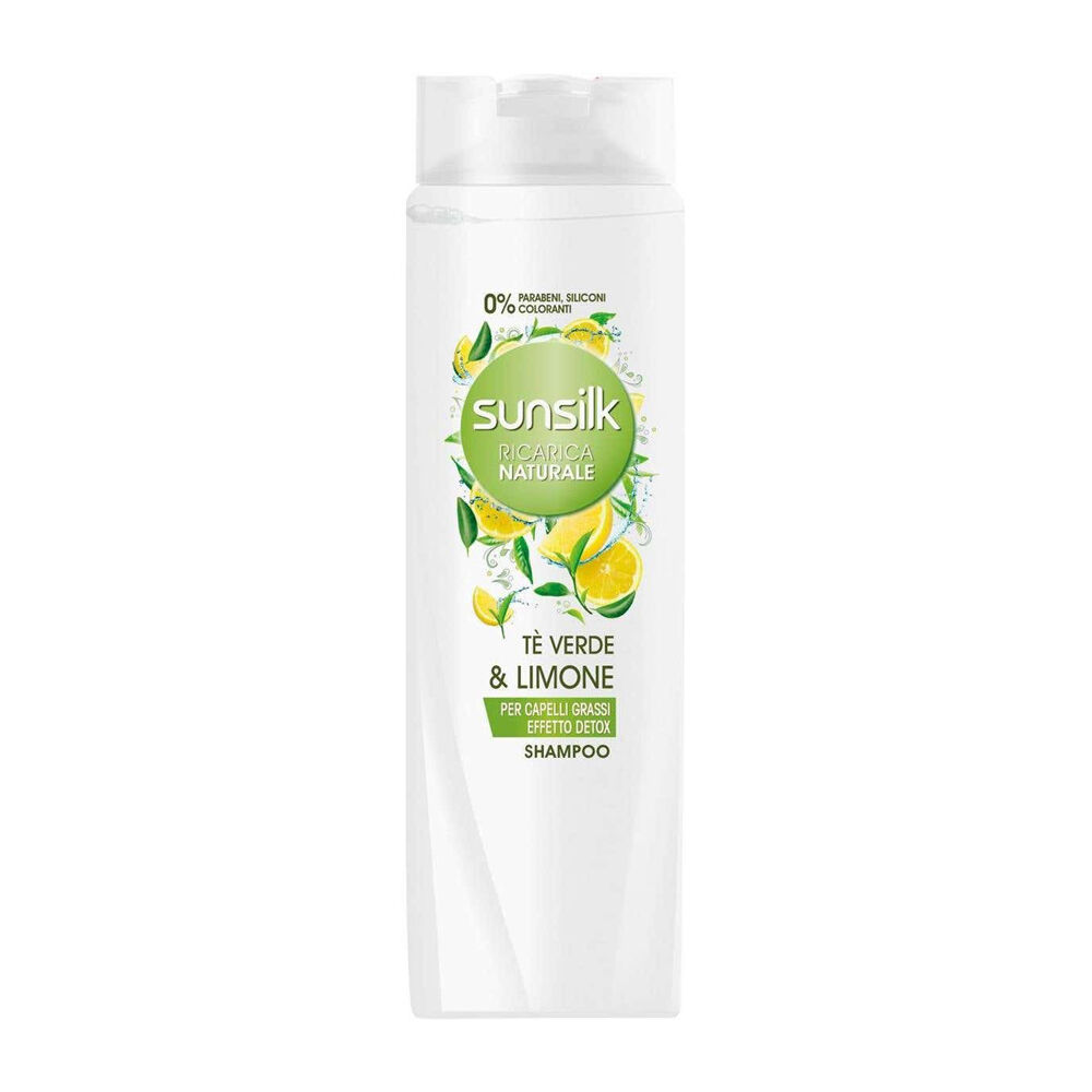 Sunsilk Ricarica Naturale Shampoo Tè Verde & Limone 250 ml, , large