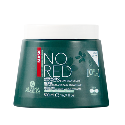 Alama No Red Maschera per Capelli Castani Medi e Scuri 500 ml