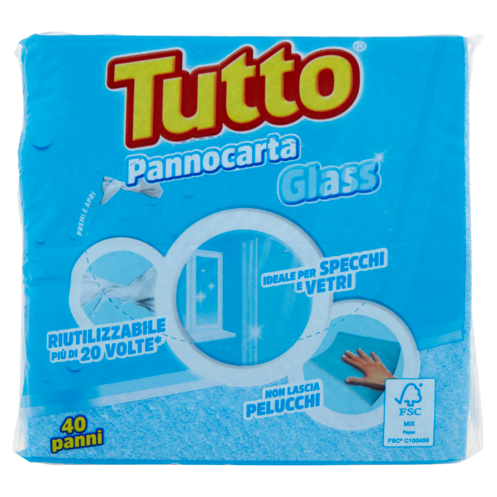 Tutto Pannocarta Glass 40 Pezzi, , large