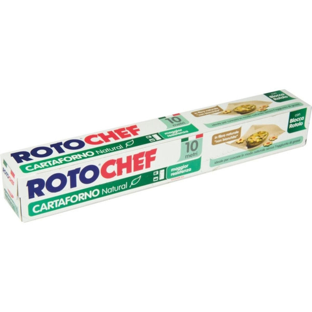 Rotochef Carta Forno Naturale 10 Metri Biodegradabile, , large