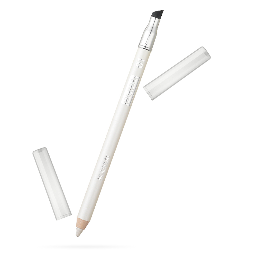 Pupa Milano Bianco Eyeliner + Kajal, Matita Occhi Multiplay Ghiaccio (#01 Ghiaccio, 01 Ghiaccio) - Immagine 8