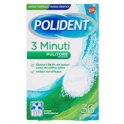 Polident 3 Minuti 36 Compresse