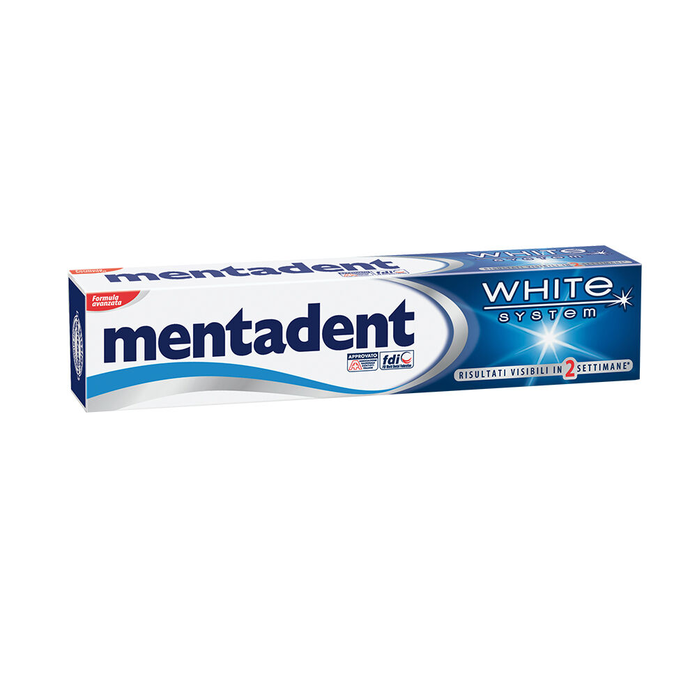 Mentadent Dentifricio White System 75 ml, , large