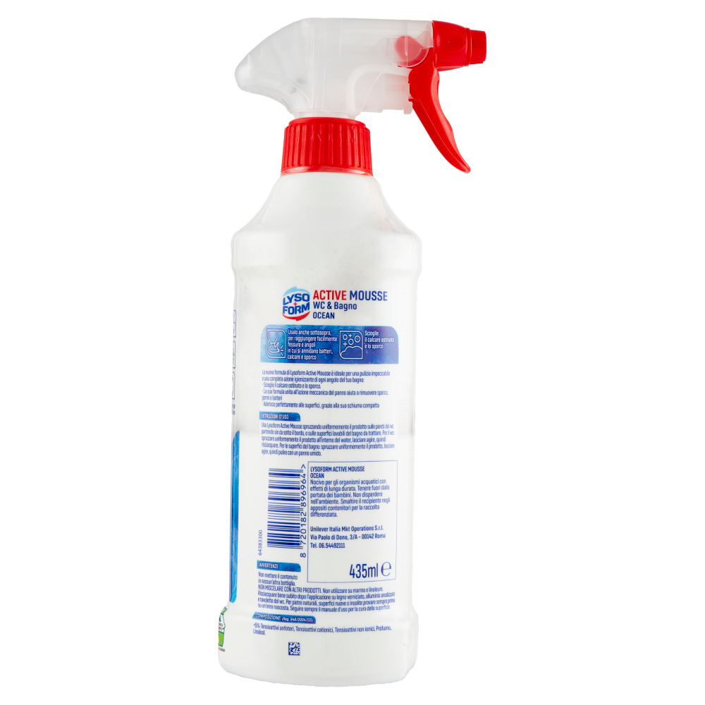 Lysoform Active Mousse Wc & Bagno Ocean 435 ml, , large