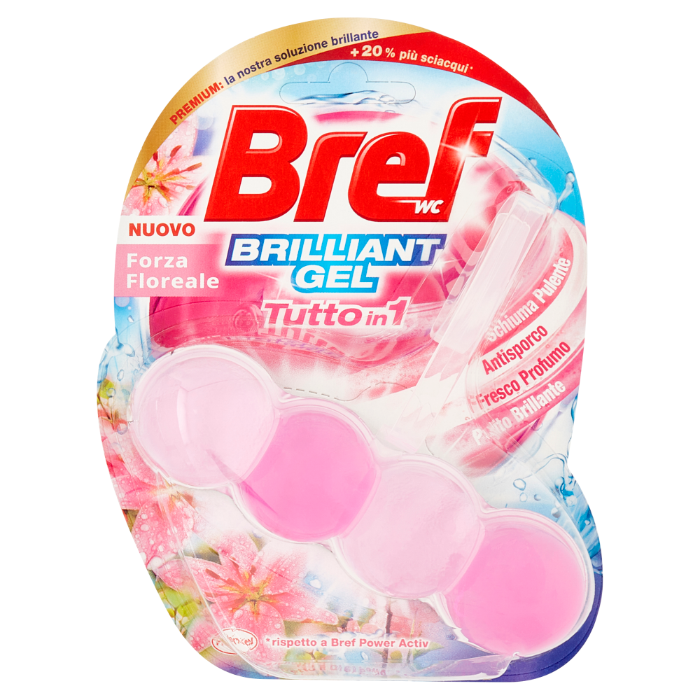 Bref Wc Brilliant Gel Tutto in 1 Forza Floreale - -