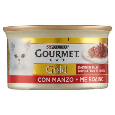 Gourmet Gold Dadini in Salsa con Manzo 85 g