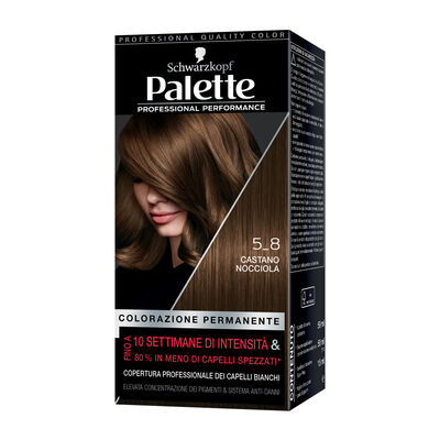 Palette Colorazione Permanente Castano Nocciola N.5-8,  Palette Colorazione Permanente Castano Nocciola N.5-8