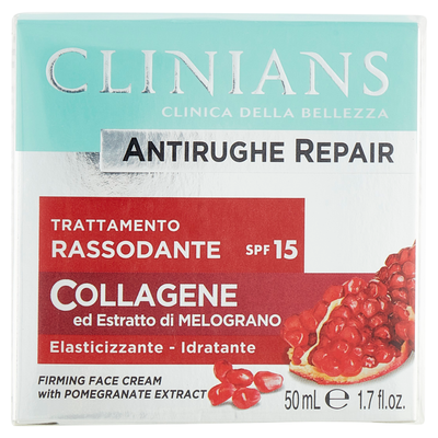 Clinians Antirughe Repair Giorno Trattamento Rassodante Collagene con Estratto di Melograno 50 ml