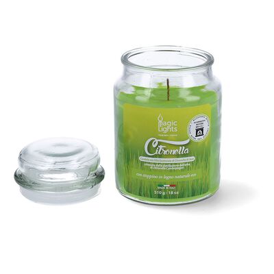 Magic Lights Candela alla Citronella in Barattolo da 510ml