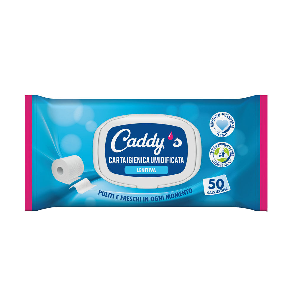 Caddy's Carta Igienica Umidificata 50 Salviette, , large