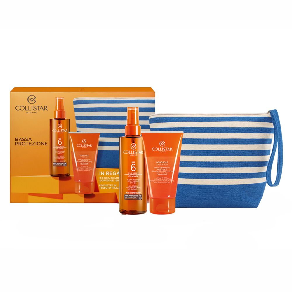 Collistar Kit Olio Secco Doccia-Shampoo Doposole e Omaggio Pochette, , large