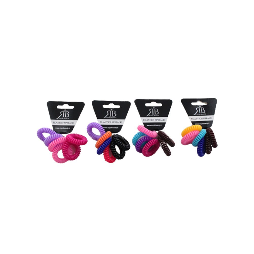 Elastico Spirale 6 Pezzi Assortiti, , large