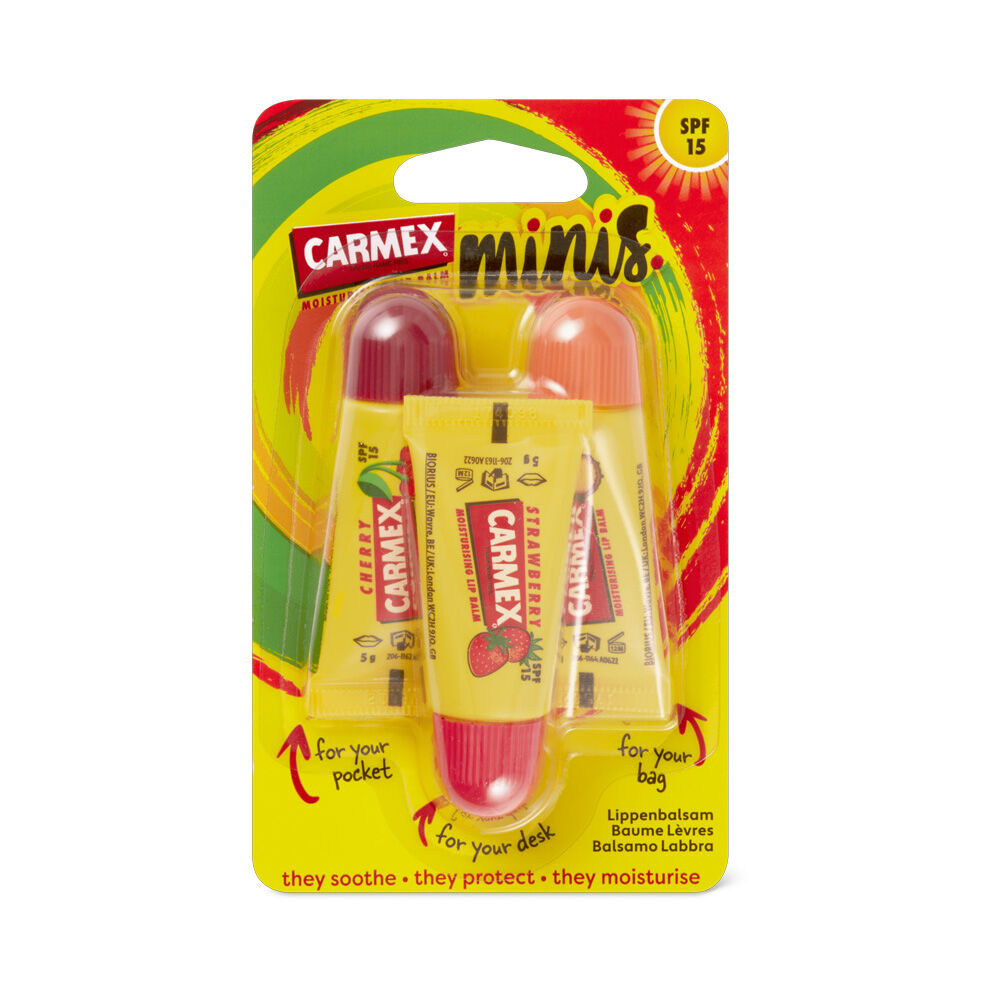 Carmex Balsamo Labbra Mini SPF15 5g (3 pezzi) - -
