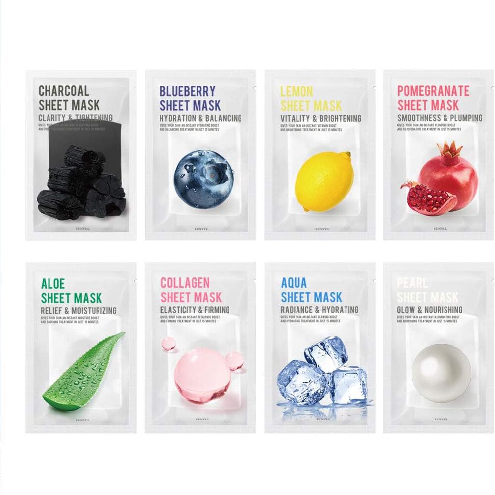 Eunyul Collagen Natural Moisture Sheet Mask Maschera Viso in Tessuto 22 ml, , large