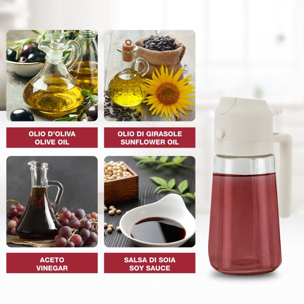 Beper Spruzzino e Dosatore 2in1 per Condimenti 480 ml, , large