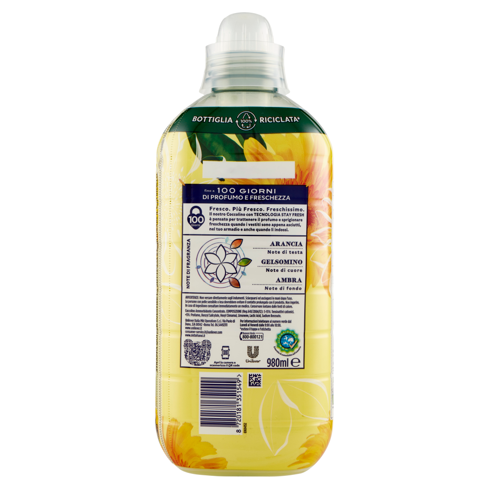 Coccolino Ammorbidente Concentrato Raggio di Sole 42 Lavaggi, , large