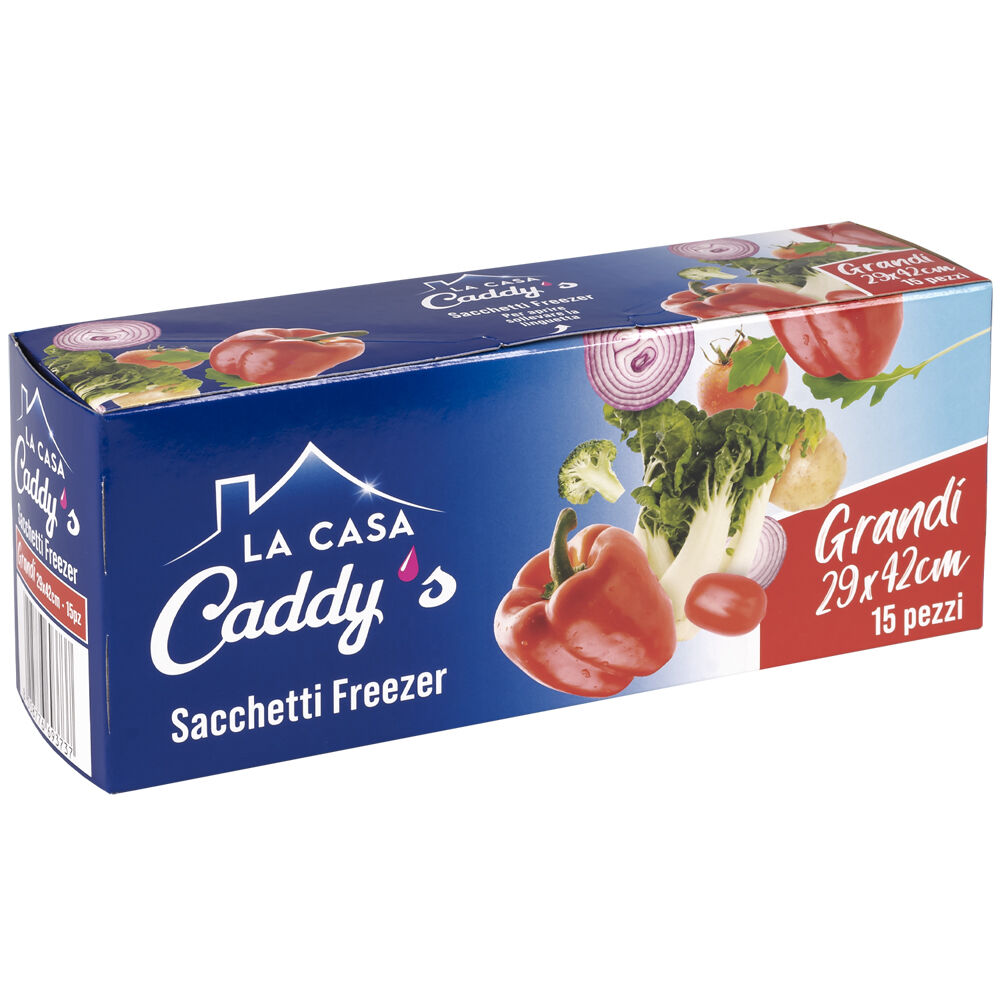 Caddy's Sacchetti Freezer Grandi 29X42 15 Pezzi, , large