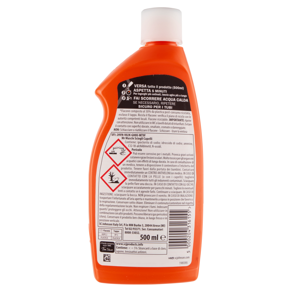 Mr Muscle Sciogli Capelli 500 ml, , large