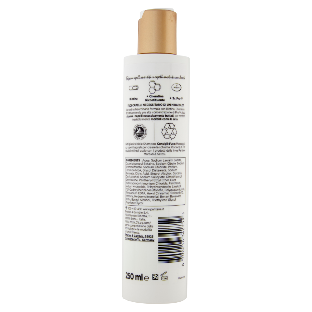 Pantene Pro-V miracles Morbidi & Setosi Shampoo 250 ml, , large