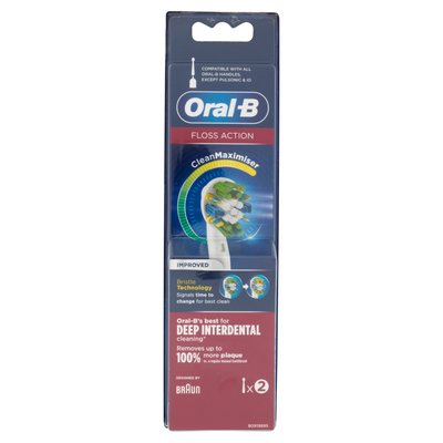 Oral-B Ricarica Spazzolino Floss Action 2 Pezzi