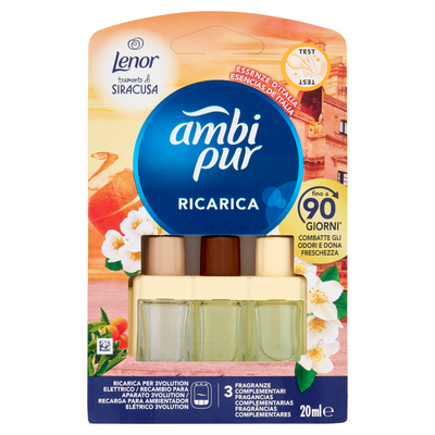 Ambi Pur Profumatore per Ambienti Elettrico Ricarica 3Volution Tramonto di Siracusa 20 ml