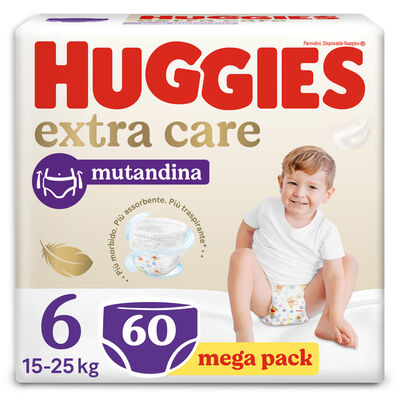 Huggies Pannolini Extra Care Taglia 6 60 Pezzi