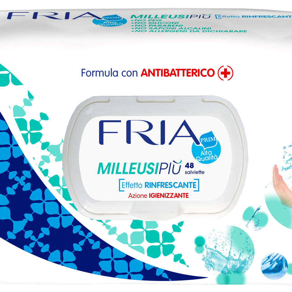 Fria Salviette Milleusi Igienizzante 48 Pezzi, , large
