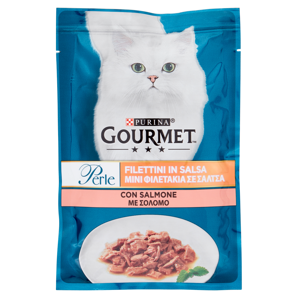 Gourmet Perle Filettini con Salmone 85 g - -