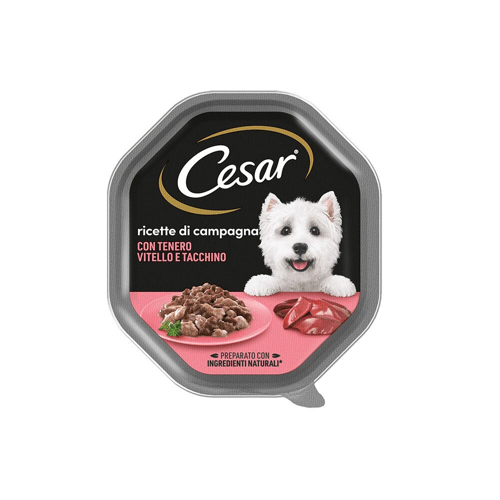 Cesar Ricette di Campagna con Vitello e Tacchino 150 g, , large