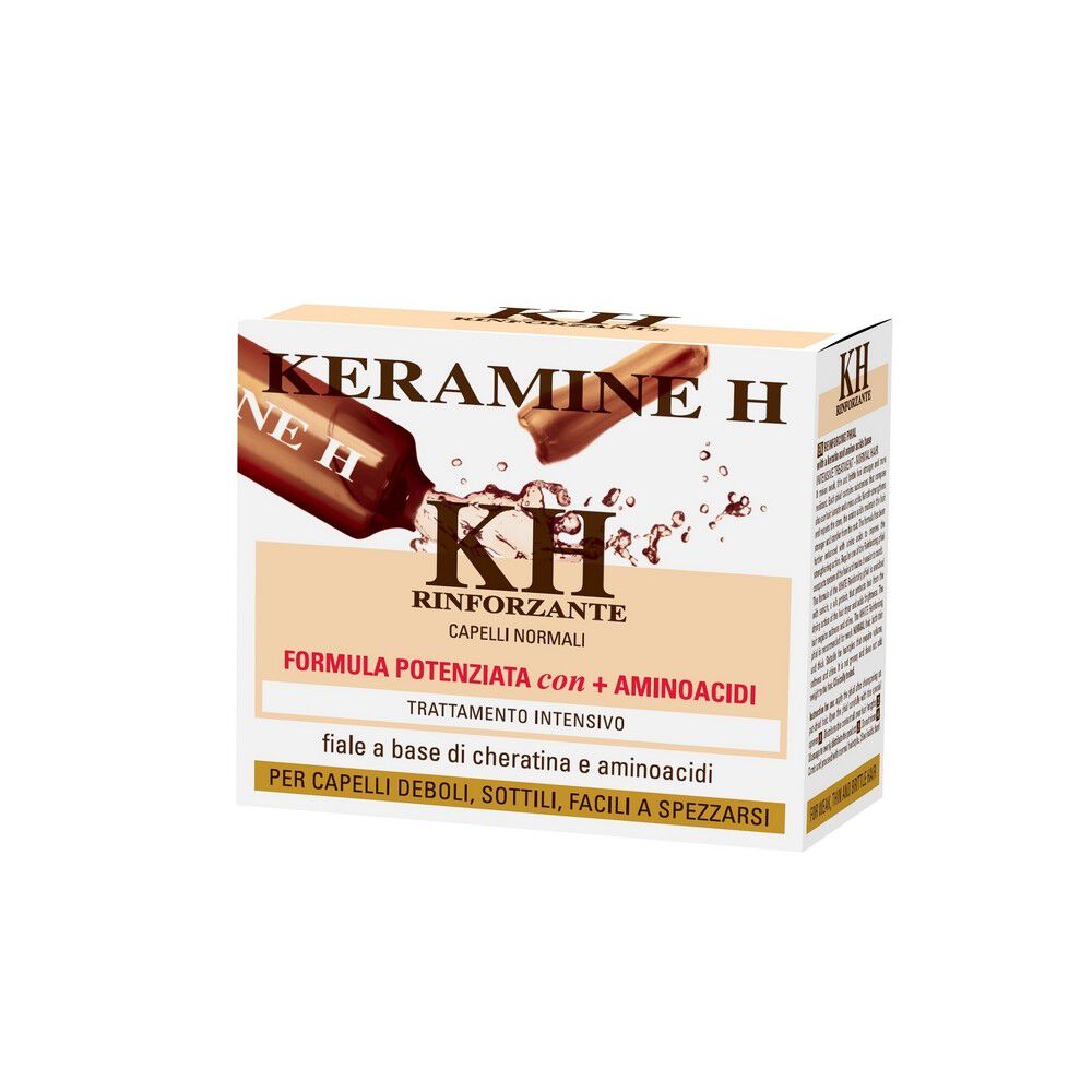 Keramine H Fascia Bianca Integratore per Capelli 10 Fiale x10 ml, , large