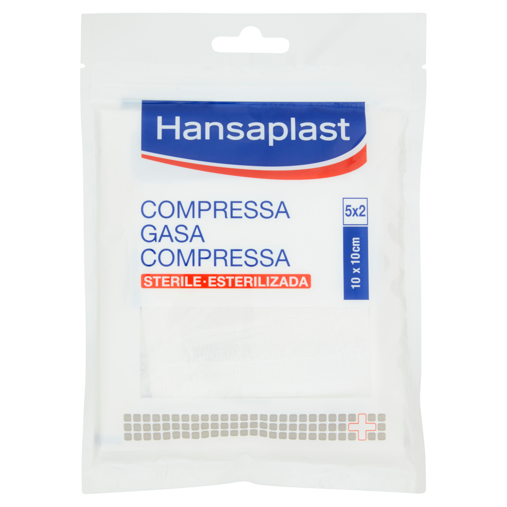 Hansaplast Compressa 10x10 cm 2 Pezzi, , large