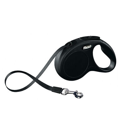 Flexi Guinzaglio New Classic Small Nero 5 mt